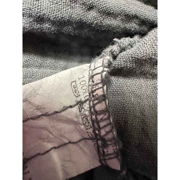 Tendencies Gauze Dress Womens One Size Grey Tiered Babydoll Mini Made in Italy - Picture 13 of 13